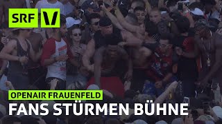 Openair Frauenfeld Fans stürmen Bühne bei Desiigner  Festivalsommer 2017  SRF Virus [upl. by Anitsihc]