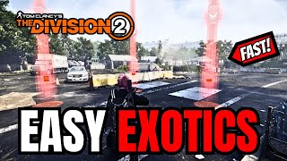 The Division 2  Best EXOTIC FARMING Method Exotic Caches Target Loot [upl. by Arua]