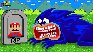 Shin Sonic Adopted By Mario But Sad Ending  Super Mario Bros Sad Story [upl. by Lavicrep]