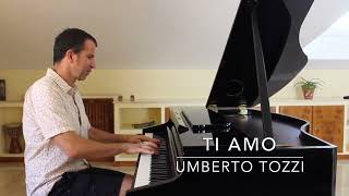 Ti Amo  Umberto Tozzi  Versión piano con letra  Piano cover with lyrics  Jesús Acebedo [upl. by Ddart707]