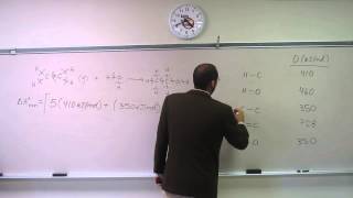 Calculate Standard Enthalpy of Reaction ∆H°rxn From Bond Dissociation Energy D 001 [upl. by Naaman462]