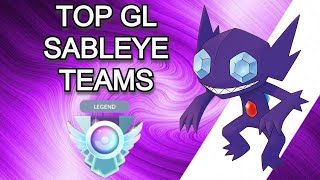 Team Building  Top Sableye Great League Teams  Pokemon GO Battle League [upl. by Idaf]