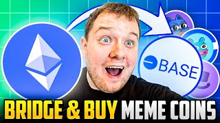 How To Bridge ETH To BASE amp Buy 1000x Base Meme Coins [upl. by Read]