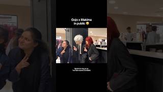 Gojo X Makima in public 🇵🇰 cosplayer gojosatoru makima anime vlog [upl. by Lorou]