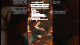 Postoperative nausea and vomiting PONV [upl. by Lessur528]