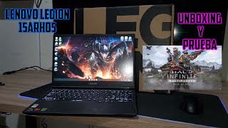 Lenovo Legion 15arh05  Unboxing Y Prueba [upl. by Esinnej803]