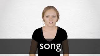 How to pronounce SONG in British English [upl. by Dreeda]