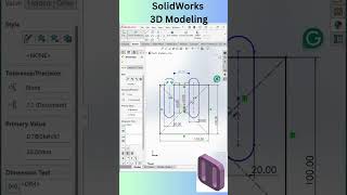 SolidWorks 3D Modeling Tutorial solidworks3d solidworkstutorial solidworks cadcamtutorials cad [upl. by Atyekram]