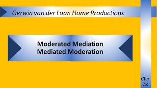 Moderated Mediation and Mediated Moderation [upl. by Eremaj]