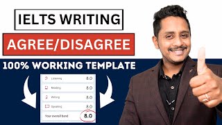 IELTS Writing Agree Disagree 100 Working Templates  Skills IELTS [upl. by Bigot262]