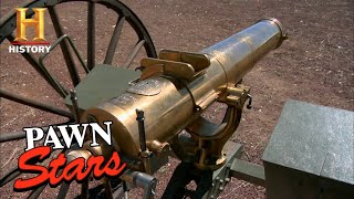 Pawn Stars RARE amp EXPENSIVE GATLING GUN PACKS A PUNCH Season 4  History [upl. by Gollin]