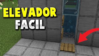 ✔ Como hacer un ASCENSOR en Minecraft BedrockPE solo 2 pistones [upl. by Shererd]