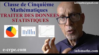 MATHS EN CINQUIÈME TRAITER DES DONNÉES STATISTIQUES CALCULER UNE FRÉQUENCE UNE MOYENNE [upl. by Amrac585]