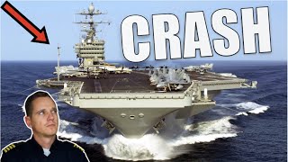 AirCraft Carrier Crashes Into Sailing Yacht  HOW [upl. by Amikahs]