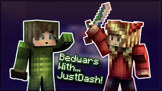 Bedwars with Australian Ping ft JustDash [upl. by Aihseyt]