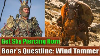 Chapter 2 Boars Questline Reward Wind Tamer amp Sky Piercing Horn Black Myth Wukong [upl. by Innoc950]