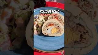 ROLLO DE POLLO para la cena de NAVIDAD🎄🎅🏻 receta SIN HORNO [upl. by Eityak]