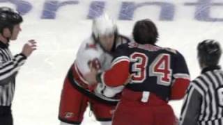 Jesse Boulerice vs Jason Strudwick Nov 19 2005 [upl. by Ettenauq]