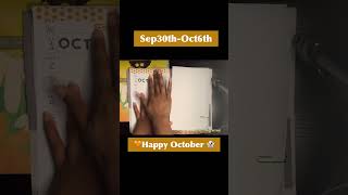 🧡 October Weekly Planning DOMSSPACEINTIME weeklyplanning plannerspread planwithme weeklyplanner [upl. by Drarej]