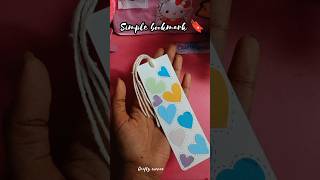 Simple amp easy bookmark 🌷🤍 subscribe for more bookmark ideas short bookmarks [upl. by Duma]