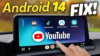 Android 14 FIX for Fermata Auto and CarStream with AAWireless Android Auto Adapter [upl. by Innaig]