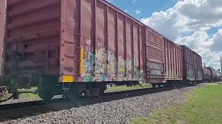 Union Pacific Quick Freight Train rolling west [upl. by Schwing]