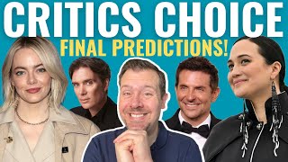 Final Critics Choice Awards Predictions 2024 [upl. by Esnahc871]