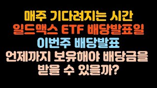 일드맥스 ETF 월배당 C그룹 주배당 YMAX YMAG 배당금 발표 미국 배당금 수령 기준 [upl. by Pyotr]