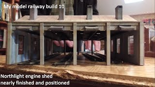 my model railway build 10 positioning the scalescenes engine shed [upl. by Enomaj]