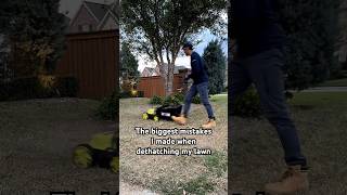 The biggest mistakes of dethatching my lawn diy lawncare [upl. by Cherie]