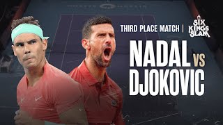 Novak Djokovic vs Rafael Nadal Match Highlights  Six Kings Slam 2024 [upl. by Hannavas]