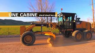 Cat® 140 Niveleuse – Avec Volant Et Leviers de Contrôle [upl. by Wadsworth]