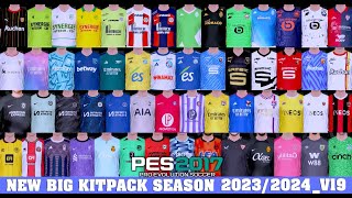 Kitpack collection for T99 Patch v14  PES 2017 [upl. by Ecinahs]