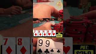 Flopped set on a scary board pokervlog pokervlogger [upl. by Hartzel]