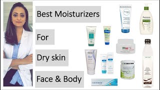 Moisturiser for dry skin for Face and body  product recommendations  dermatologist [upl. by Kinghorn]