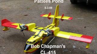 RC CL 415 Maiden Flight at Pattees Pond Float Fly [upl. by Chesnut307]