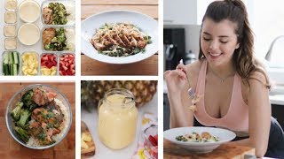 UNE JOURNÉE DANS MON ASSIETTE  MEAL PREP  Laura GlamMore [upl. by Mettah]