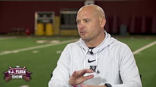 PJ Fleck Show Tanner Morgan and upcoming Penn State game [upl. by Nnylyaj]