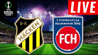 Bk Hacken vs 1 Fc Heidenheim Live Score  Uefa Europa Conference League 2024  Full Match Streaming [upl. by Linc]