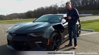 Review 2016 Chevrolet Camaro SS Manual and Auto [upl. by Acinemod]