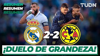 Resumen y goles  Real Madrid 22 América  Amistoso Internacional  TUDN [upl. by Goer]