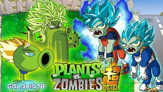 PLANTAS vs ZOMBIES DRAGON BALL SUPER ANIMACIÓN [upl. by Garrot]