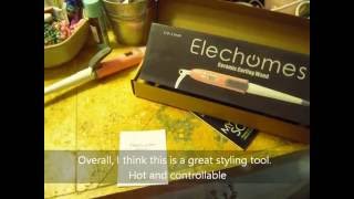 Elechomes Ceramic Curling wand [upl. by Nirmak]