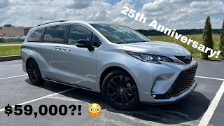 2023 Toyota Sienna XSE 25th Anniversary 25H POV Test Drive amp Review [upl. by Ydnerb]