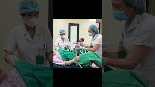 RESPECT 100 BIRTHVLOG newborn laboranddeliveryvlog shots shortsvideo baby shortsfeed [upl. by Elrod588]