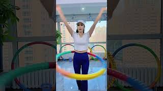 Spin the hula hoop get in shape and easily get rid of your big belly and fat waist [upl. by Maxentia]