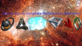 How to aquire and turn in Syndicate Medallions in Warframe updated vid in description [upl. by Remlap]