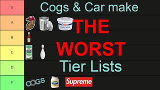 we made the WORST tier lists [upl. by Kola]