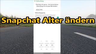 Snapchat Alter ändern So Geburtstag bei Snapchat App ändern [upl. by Sabah]