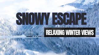 Snowy Escape  Relaxing Winter Views with Soft Music Relaxation WinterScenes CalmVibes [upl. by Jt126]